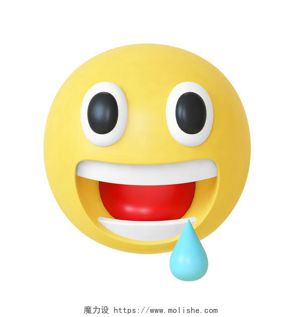 黄色卡通3D立体愚人节emoji搞怪表情元素愚人节3D卡通emoji搞怪表情元素